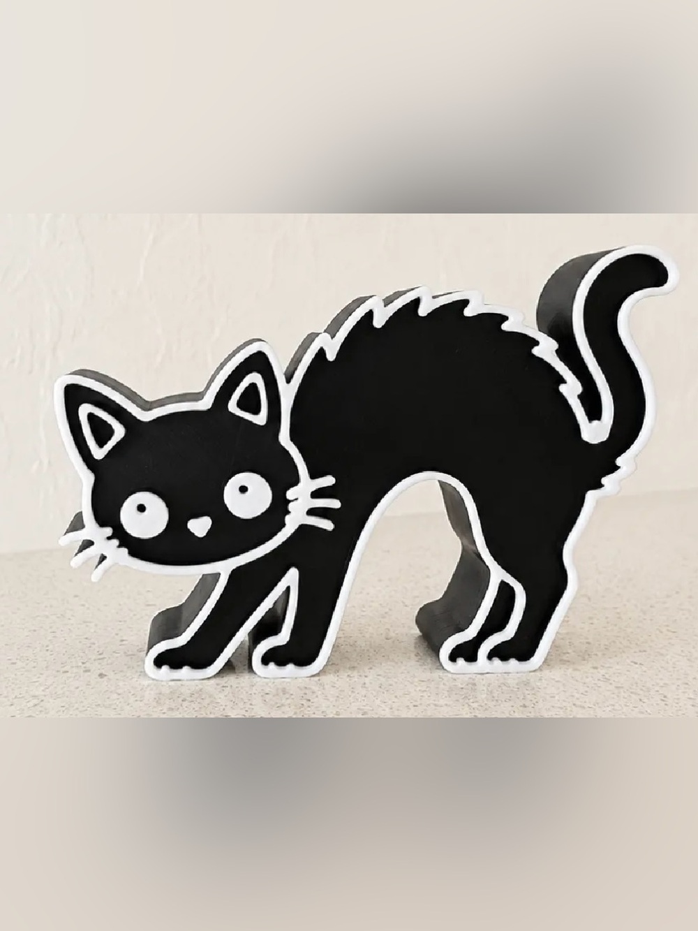 Black Cat Decorative Accent Figurine - Halloween decor - new!